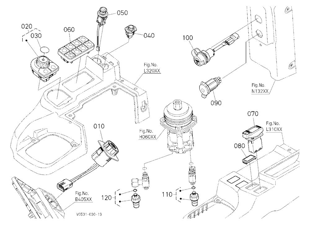 Switch (Cockpit) [Hydraulic Hitch]