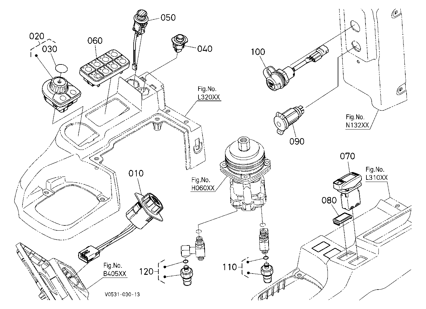 Switch (Cockpit) [Hydraulic Hitch]
