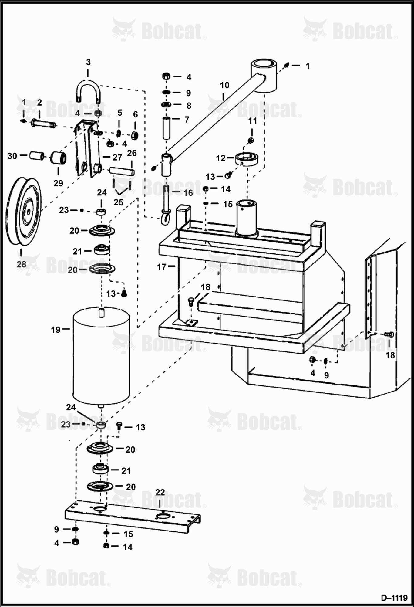 Swing Frame Attaching Parts (B.O.M. Electric)