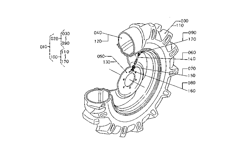 Front Wheel (9.5-16) [Option]