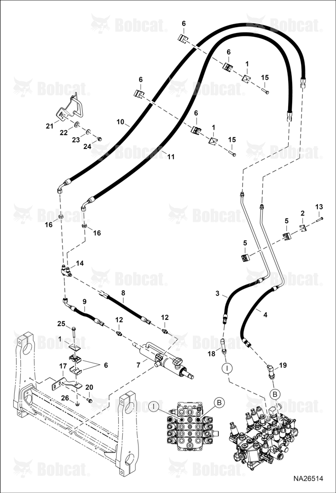 QUICK-TACH (Cylinder Hoses) B5Y311099 & Above