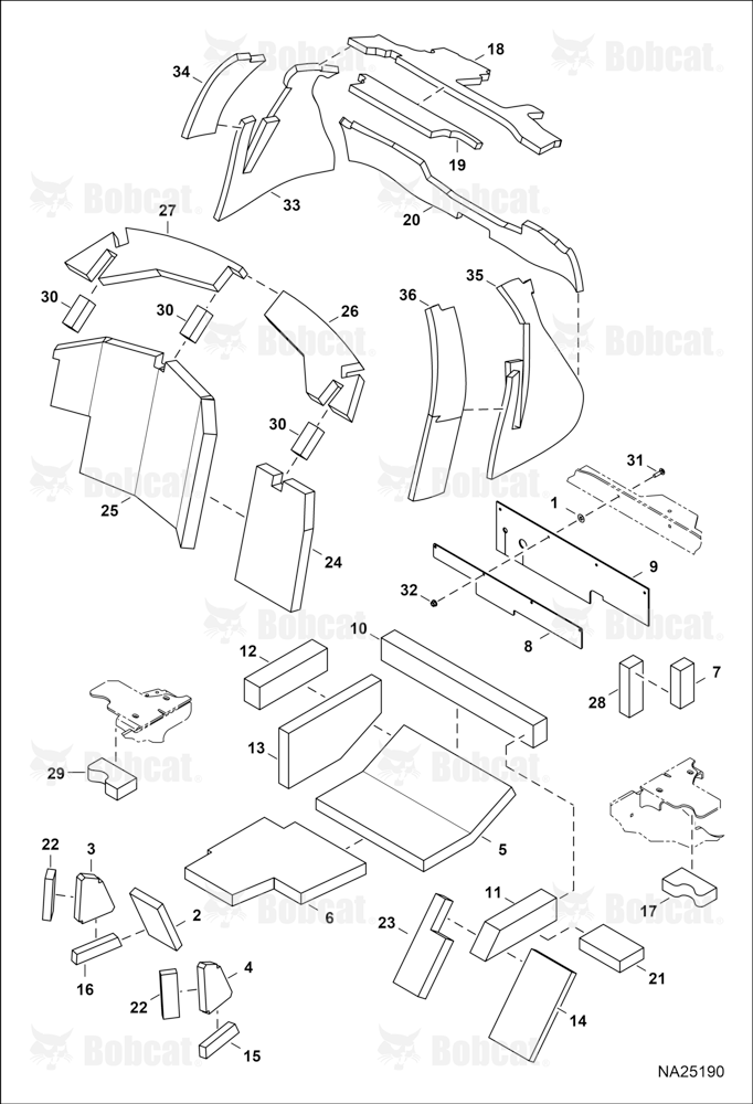 Operator CAB (Insulation) (Hood) (Cab) (Floor)