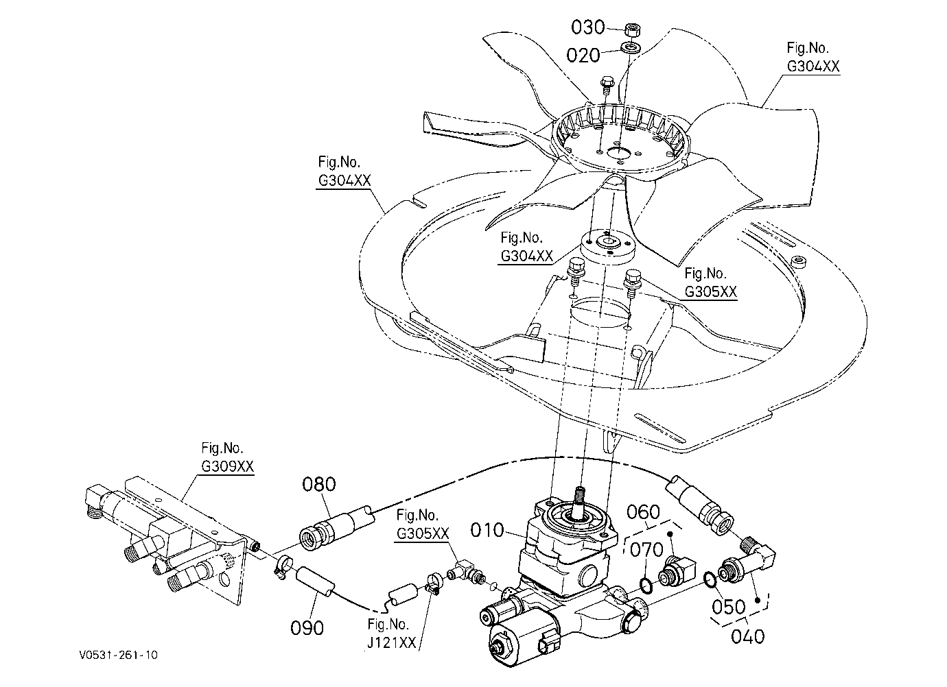 Reverse Fan Kit (Motor) (W/G No.S6854) [Option]