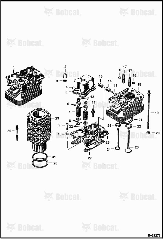 Cylinder Block & Heads (Deutz F2L411W)