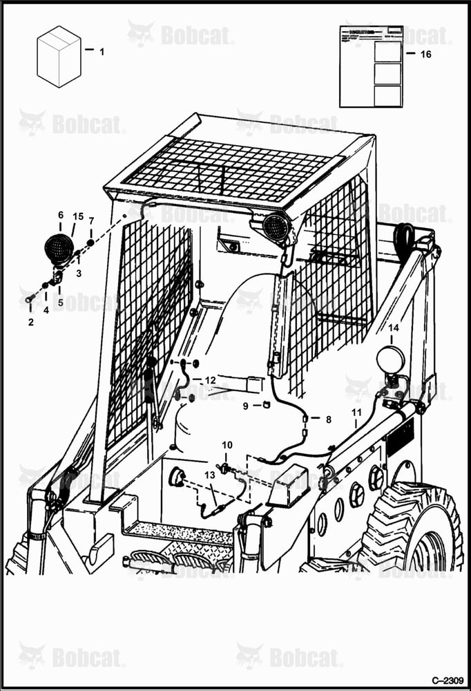 Lights (For Loader Without Right Hand Instrument Panel)