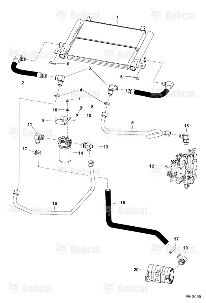 Hydrostatic Circuitry (W/Cooler) (W/O Cooling Upgrade) 530915316 & Below, 531011742 & Below