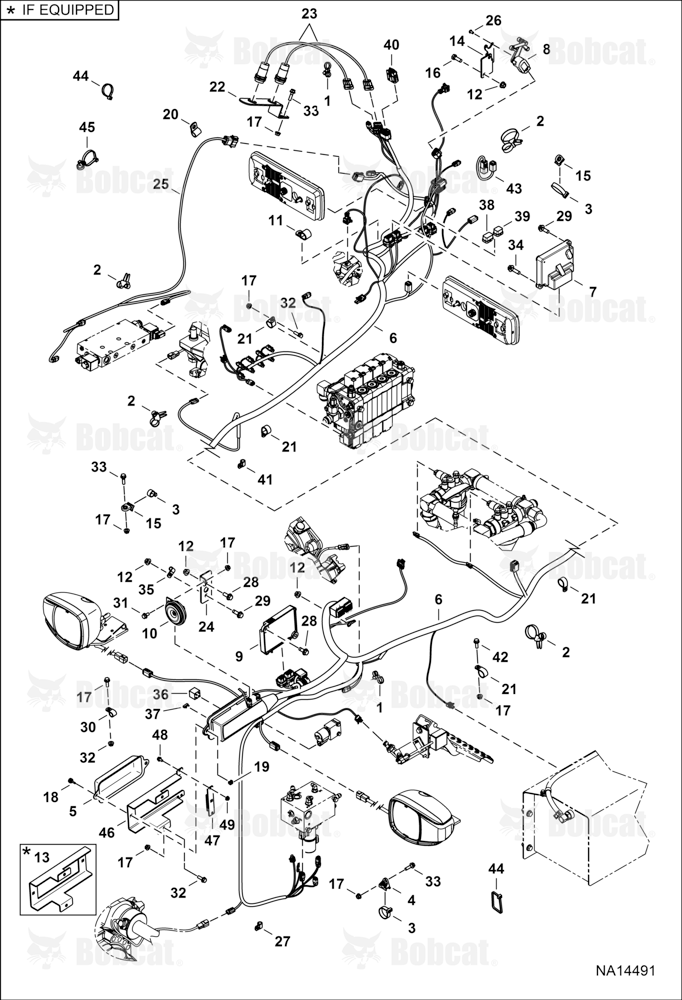 Frame Electrical Circuitry (Harness)  ANL716001 & Above, ANMG16001 & Above, AVM116001 & Above, AVM616001 & Above