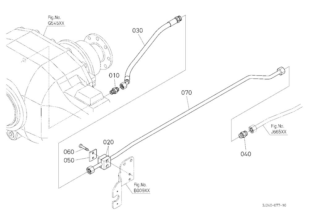 Hydraulic Oil Line (Front Axle Delivery Pipe/Front