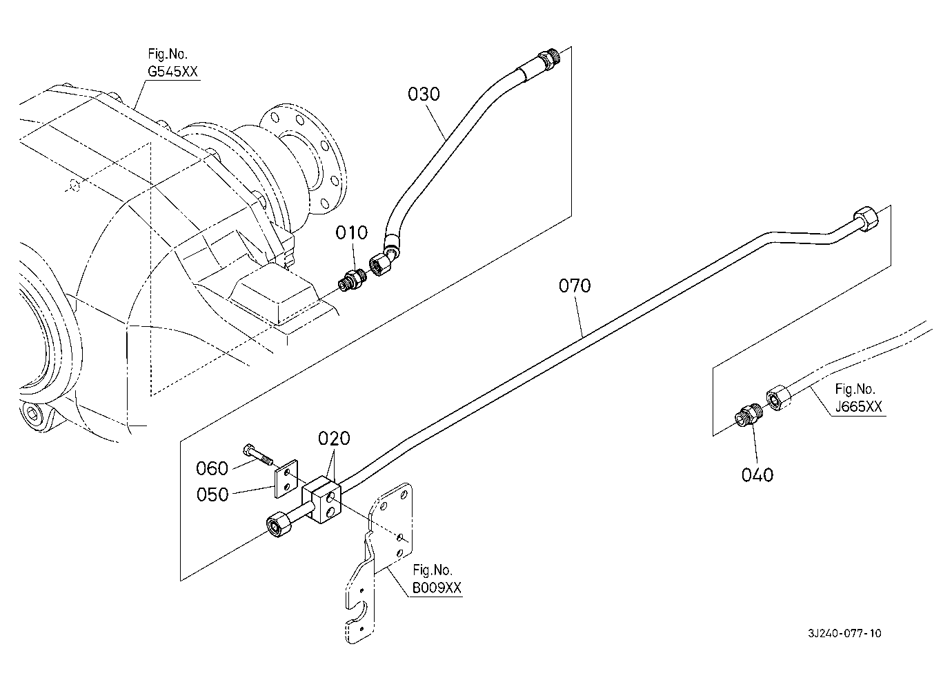 Hydraulic Oil Line (Front Axle Delivery Pipe/Front