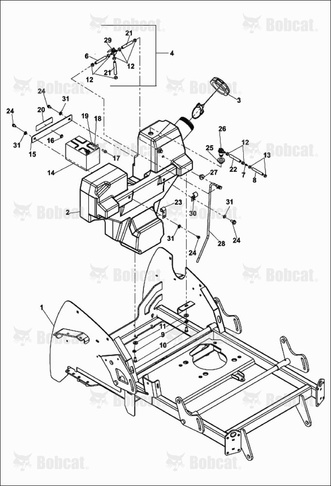 Fuel Tank & Battery ASSY