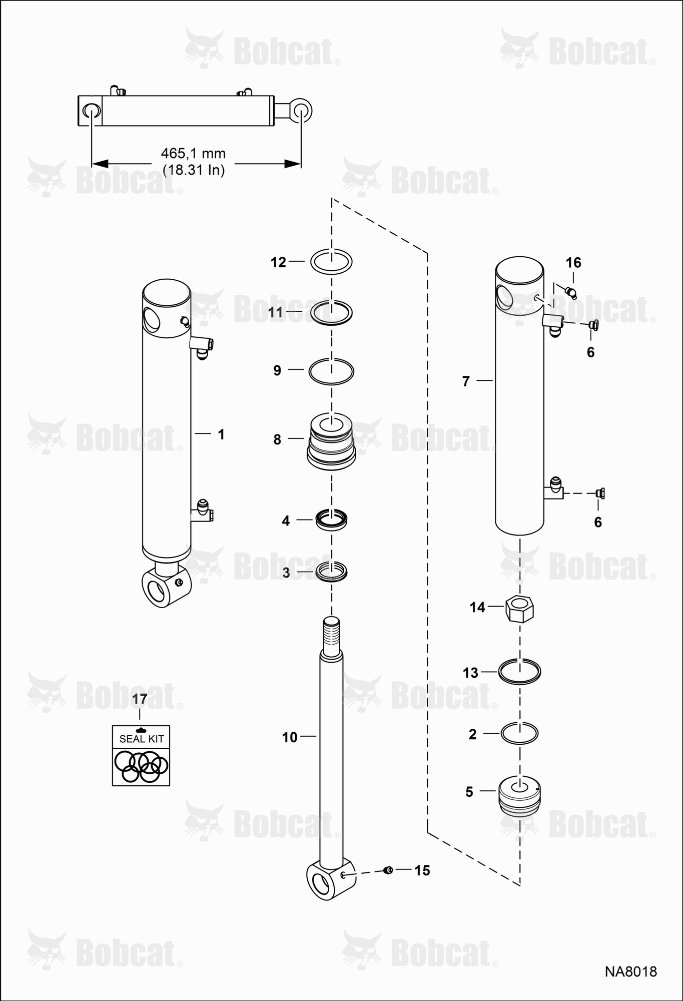 Boom Swing Cylinder