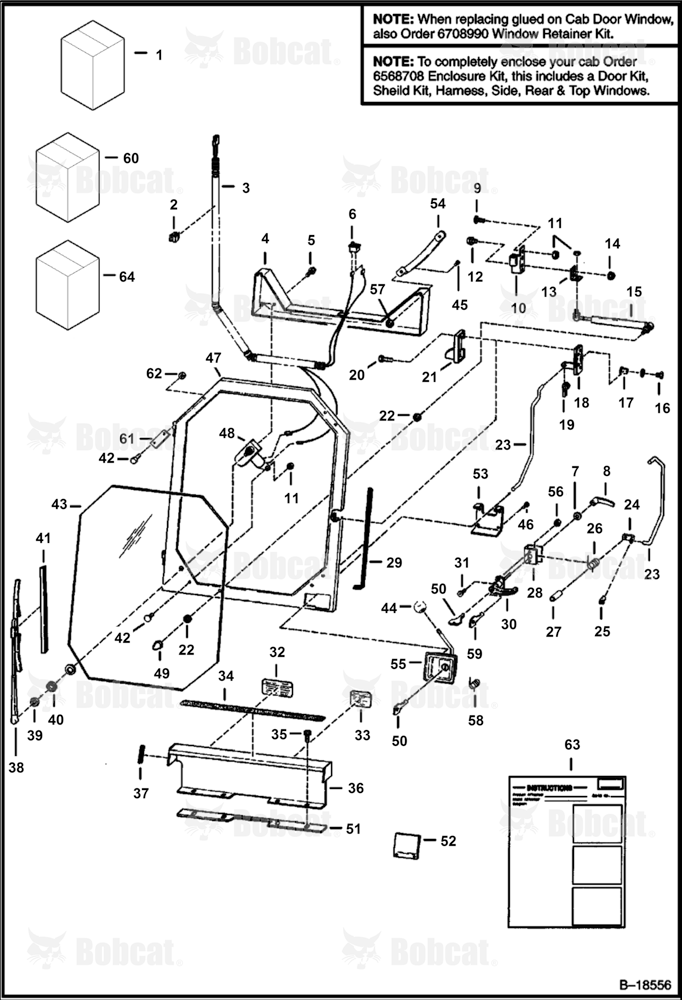CAB Door (R.H. Hinged)
