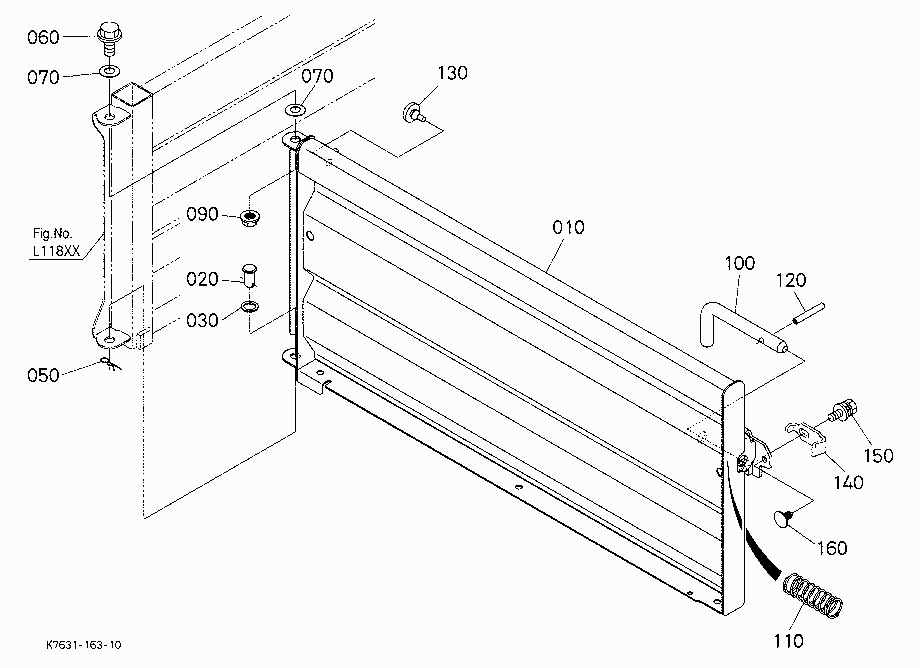 BOX PLATE (FRONT) (RIGHT) [EXCEPT BED LINER]