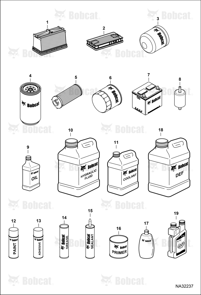 Maintenance Items (Service Parts)