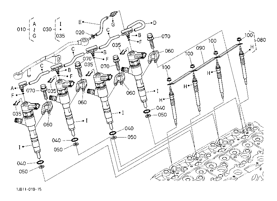 Injector And Glow Plug