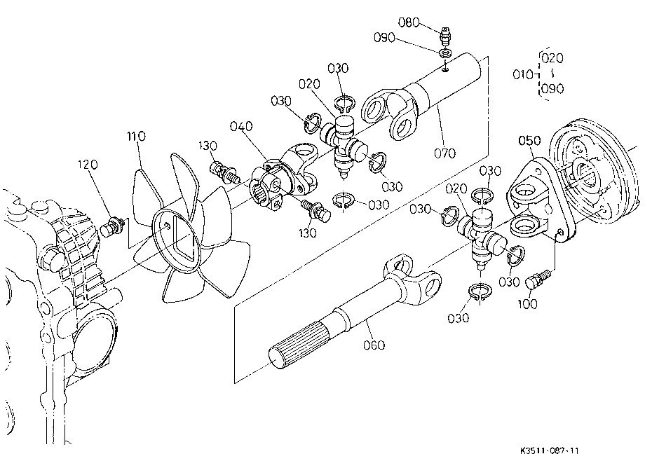 Universal Joint/Fan