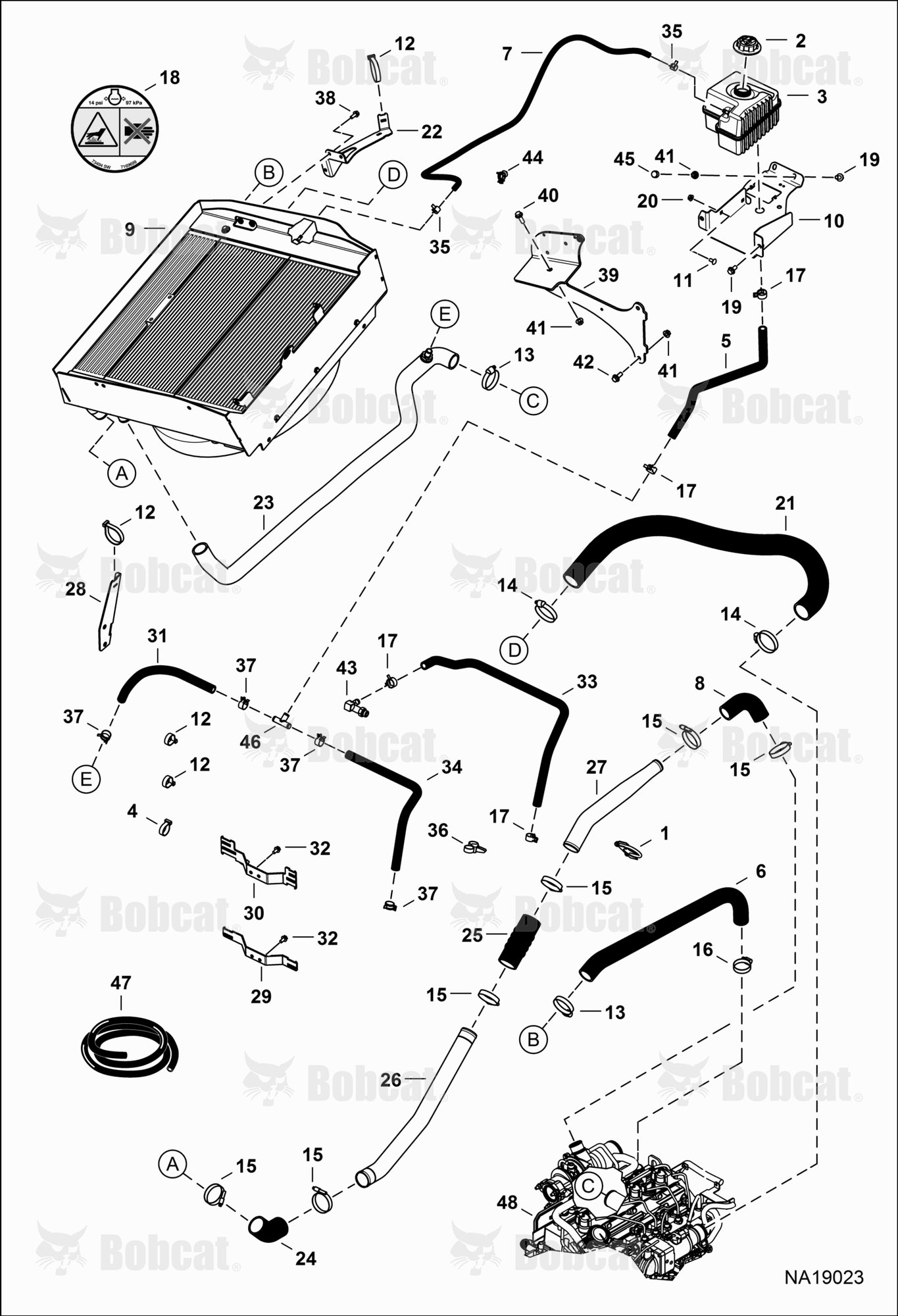 Cooling System  B51218001 - B51218101