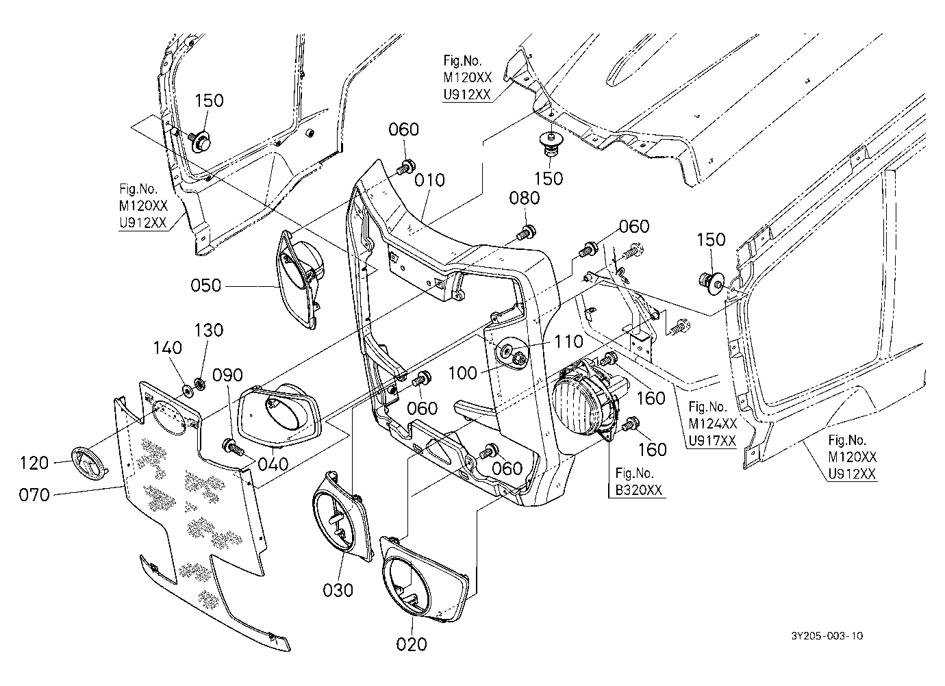 Bonnet Kit (Front Grille) [Option]