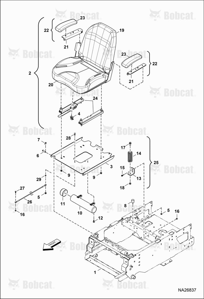 Seat Assembly (Mid State)