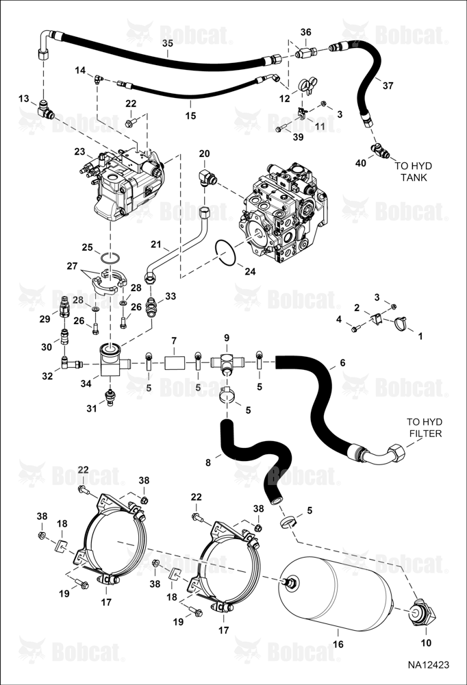 Hydraulic Circuitry (Piston Pump & Accumulator)