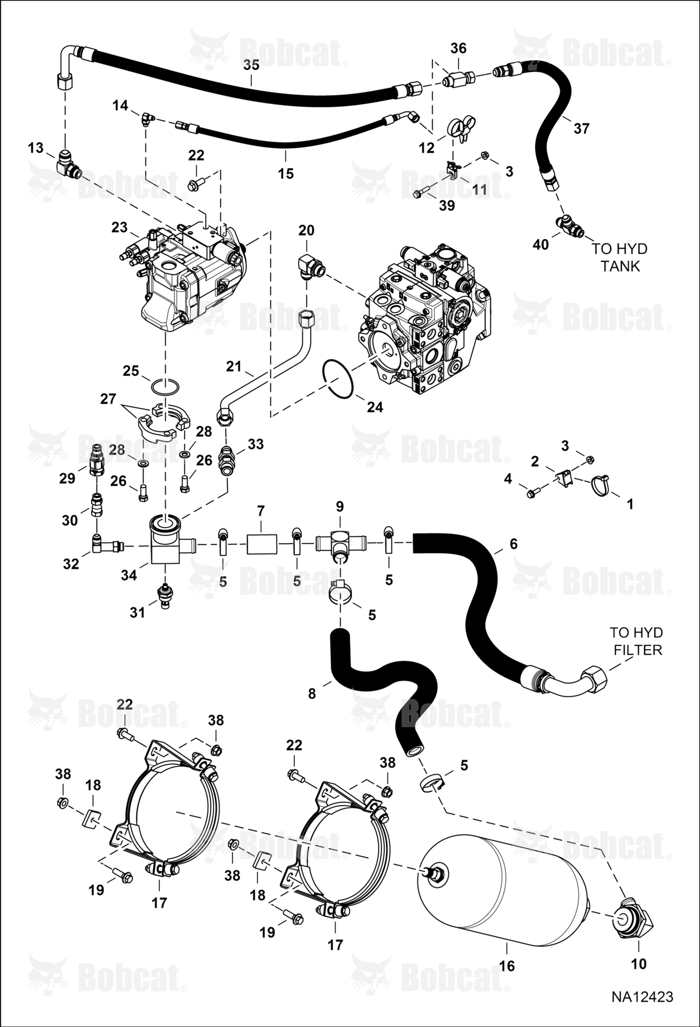 Hydraulic Circuitry (Piston Pump & Accumulator)