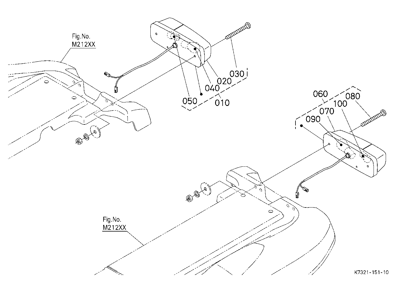 Turn Signal Light Kit (Rear) [Option]