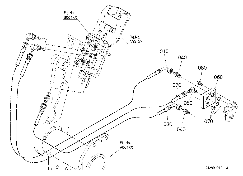 Hydraulic Hose(Hyd.Outlet Block)