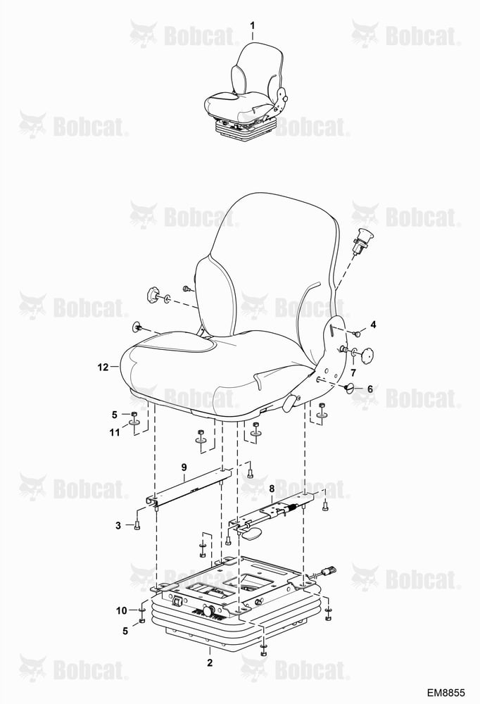 Seats (Air Suspension) (W/O Operator Sensor)