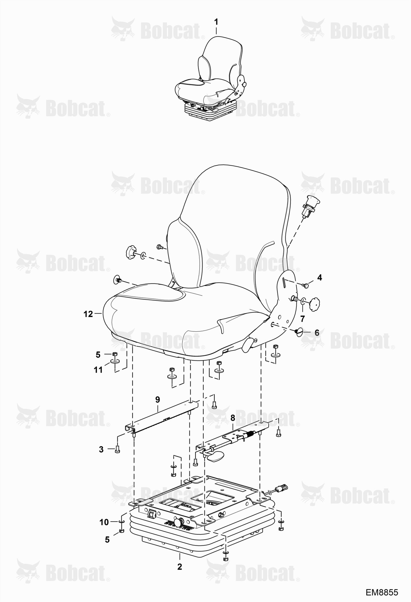 Seats (Air Suspension) (W/O Operator Sensor)
