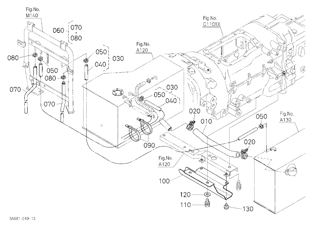 Fuel Pipe 1 (Tank) [Cab Type]