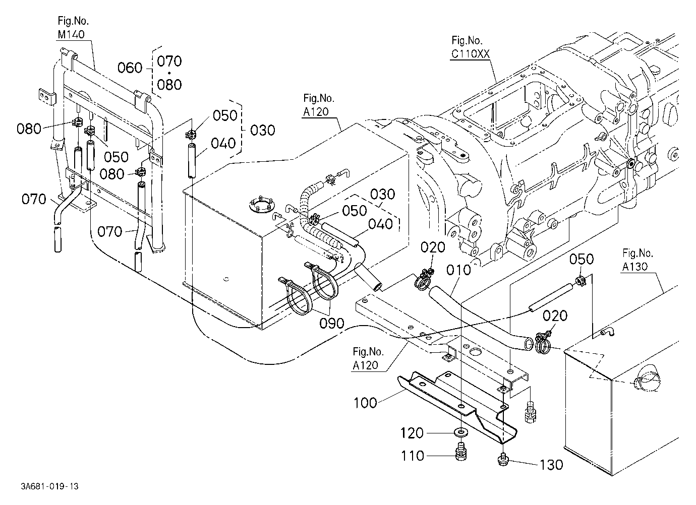 Fuel Pipe 1 (Tank) [Cab Type]