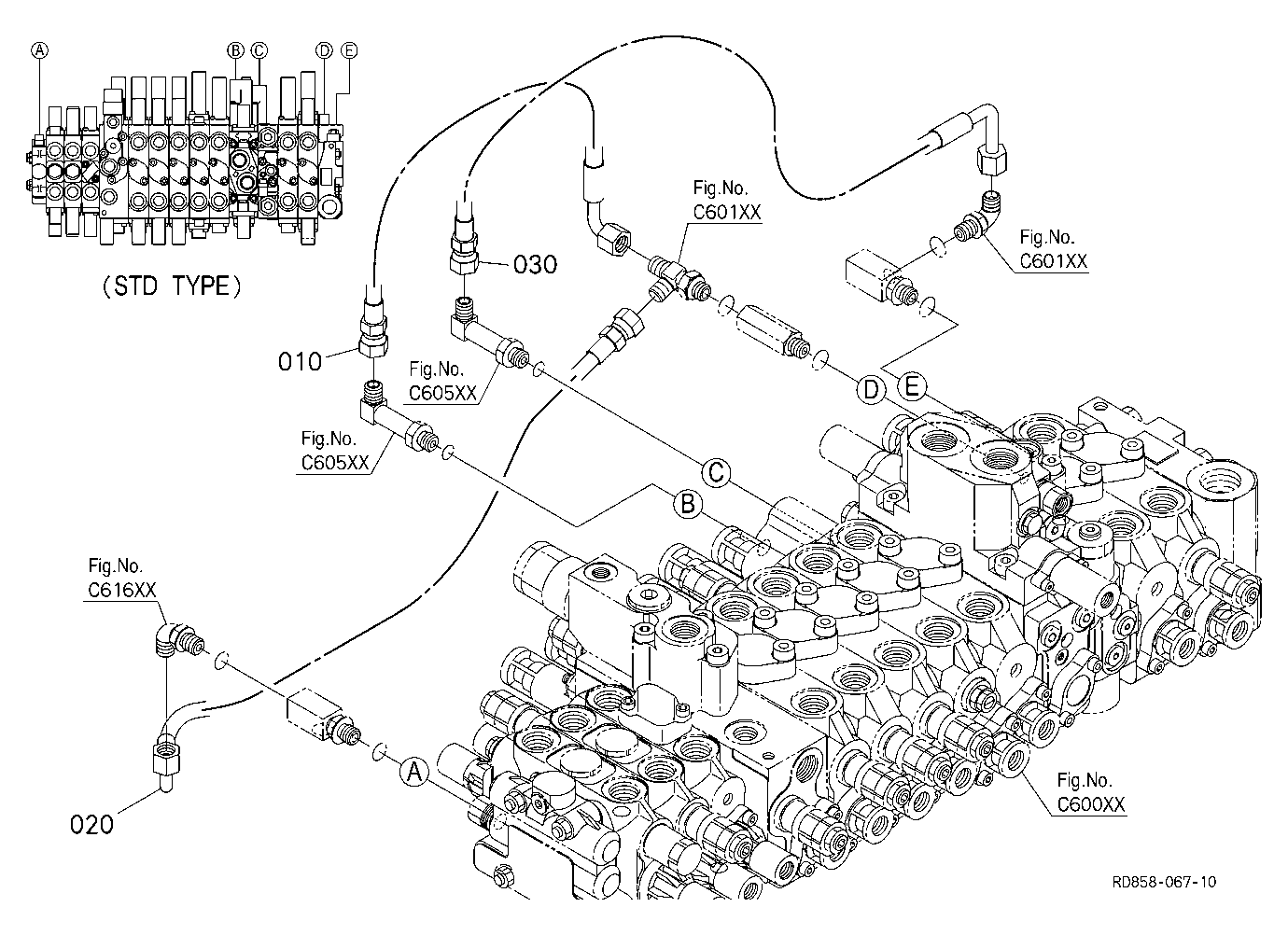 Oil Piping (Pilot Port)