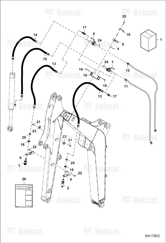 Hydraulic Auxiliary Kit (Third)(No Case Drain)