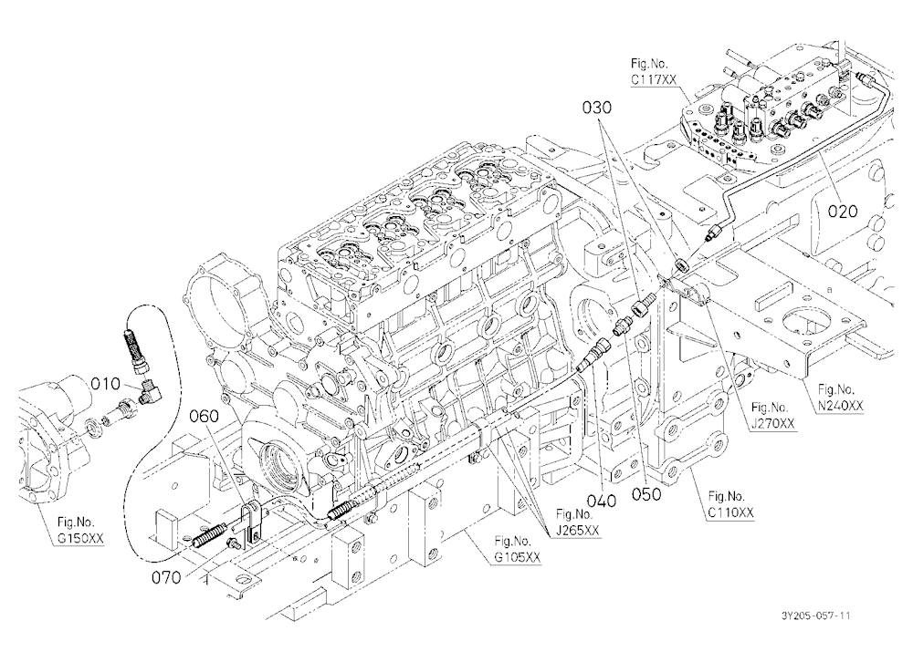 Hydraulic Oil Line (Front Differential)