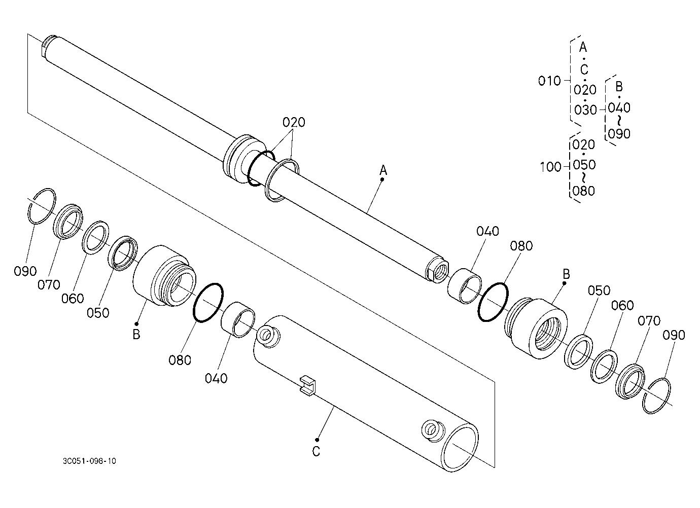 Steering Cylinder [Component Parts]