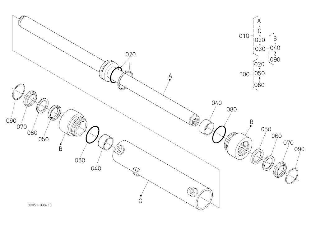 Steering Cylinder [Component Parts]