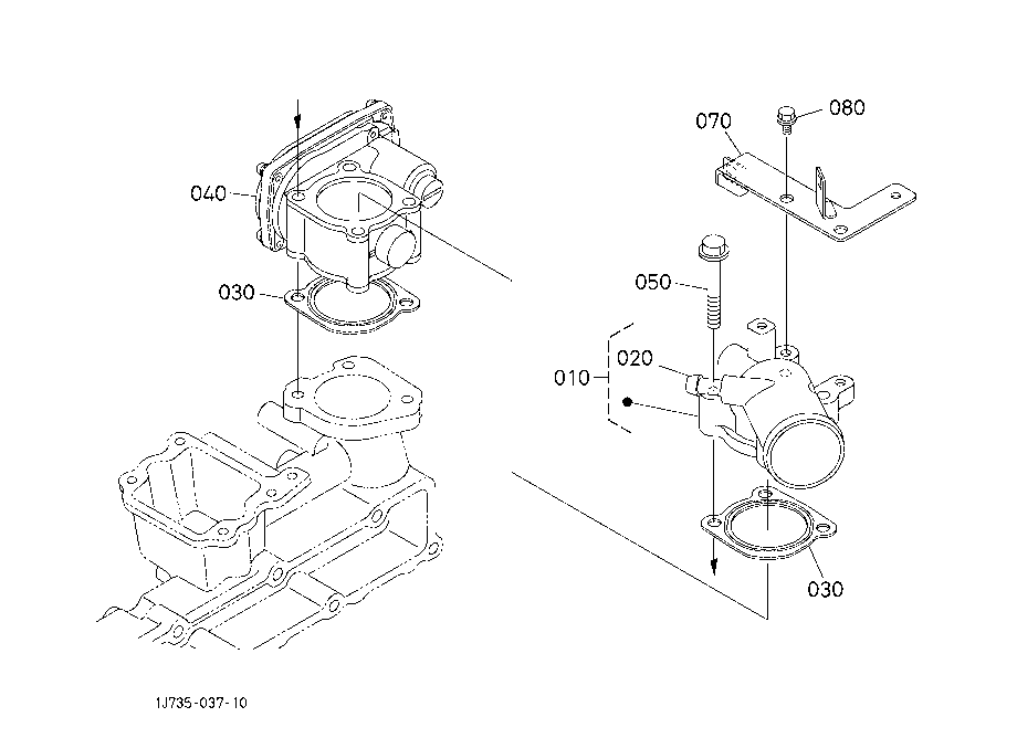 Air Cleaner Flange And Throttle Valve