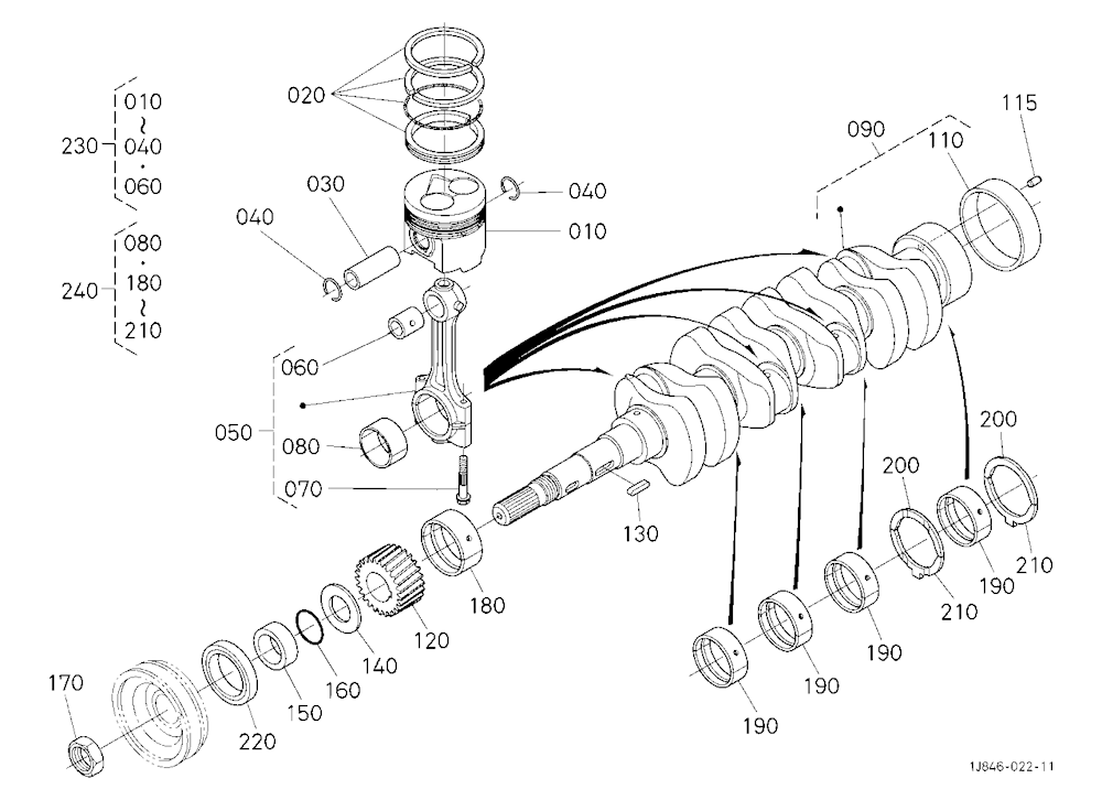 Piston And Crankshaft