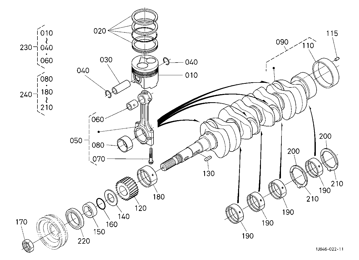 Piston And Crankshaft
