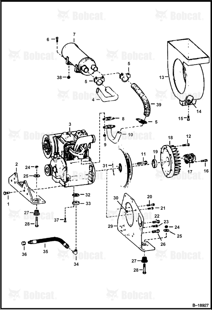 Engine & Attaching Parts (Deutz 511) 499914001 & Above, 500614001 & Above