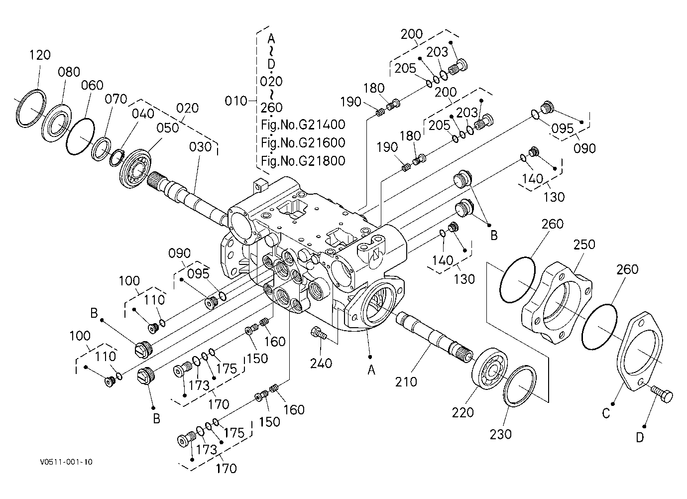 Hst Pump (1) (Component Parts)