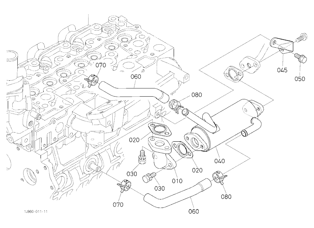 Egr Cooler [V2403-M-Te3-Hst1/Hst2]