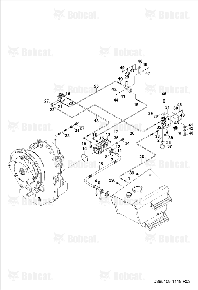 Intake and Priority Valve Circuit  B45211079 & Above