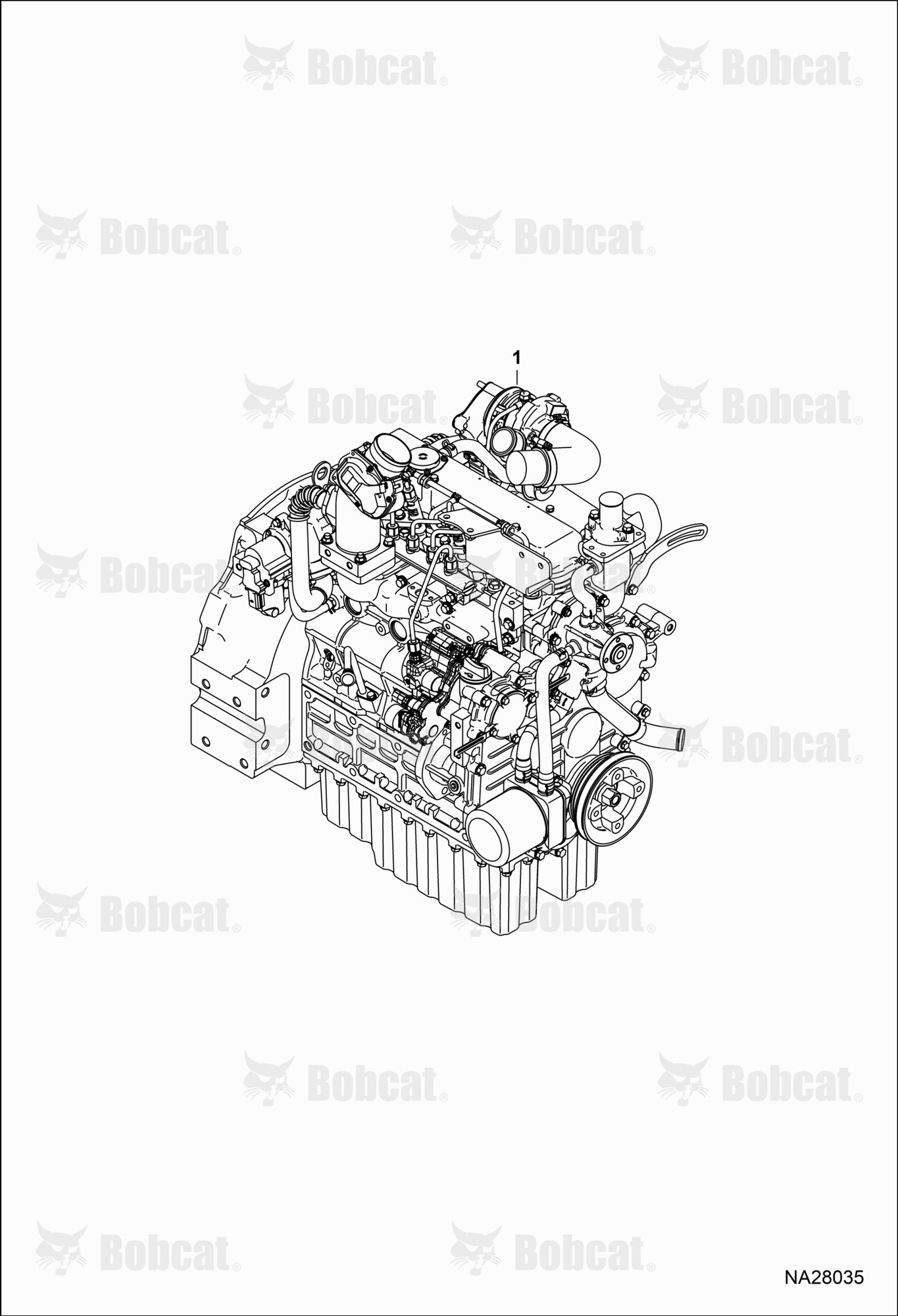 Fully Assembled Engine (Fully Assembled Service Engine)