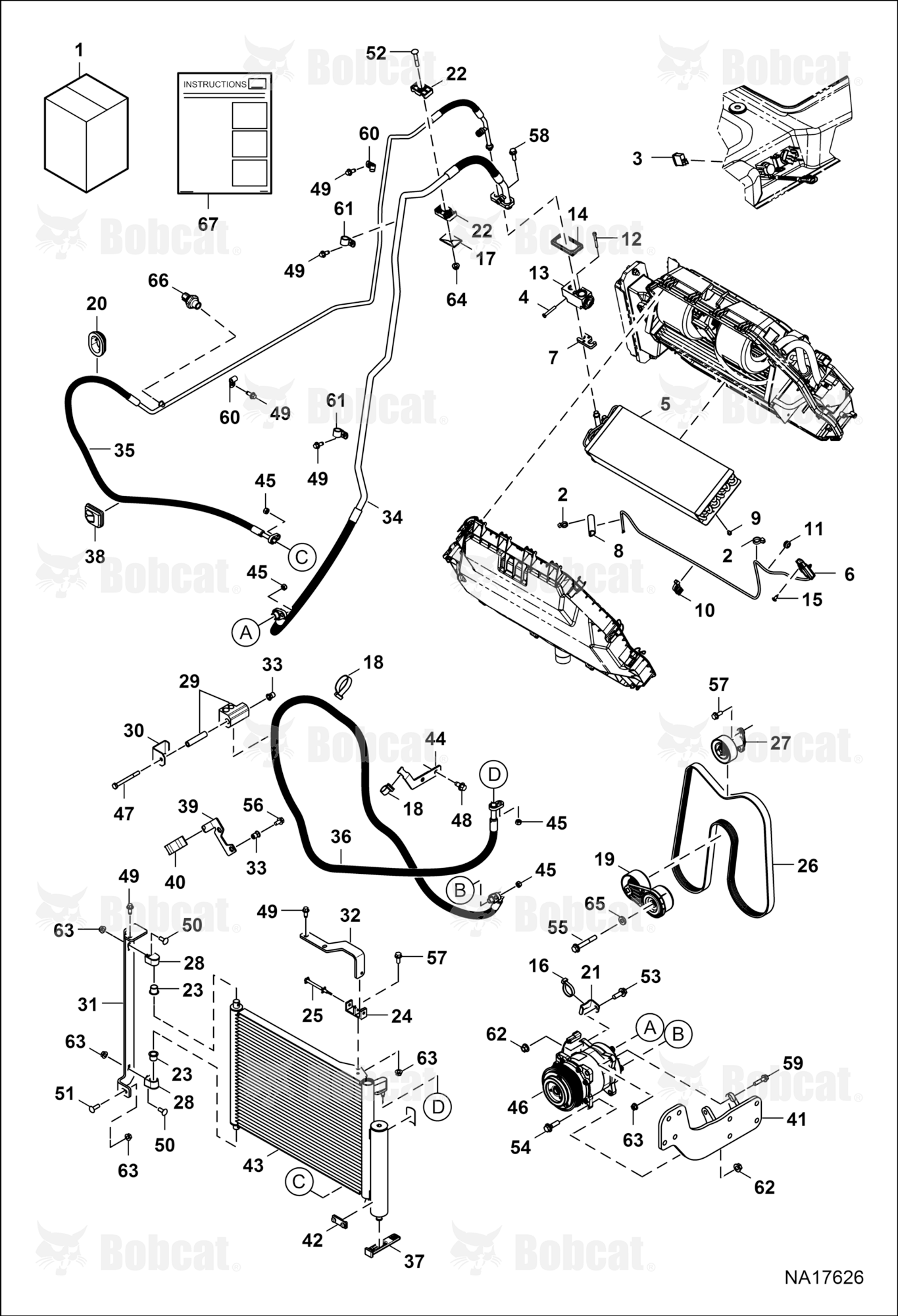 Heater & A/C (A/C Kit)  B4CD11001 - B4CD29479