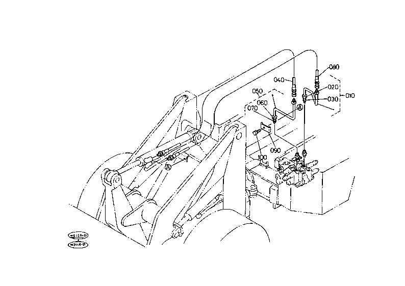 Oil Piping Tilt Cylinder