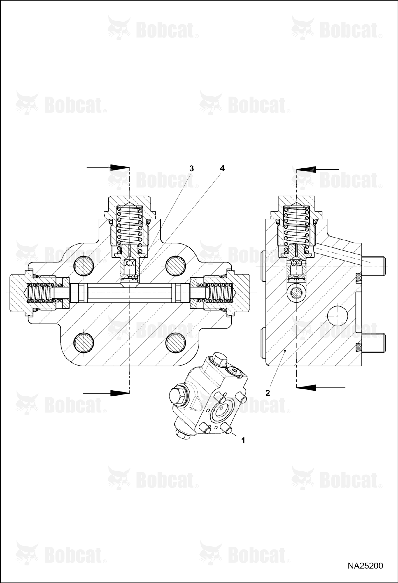 Hydrostatic Motor (Pressure Valve)  B53A12001 & Above