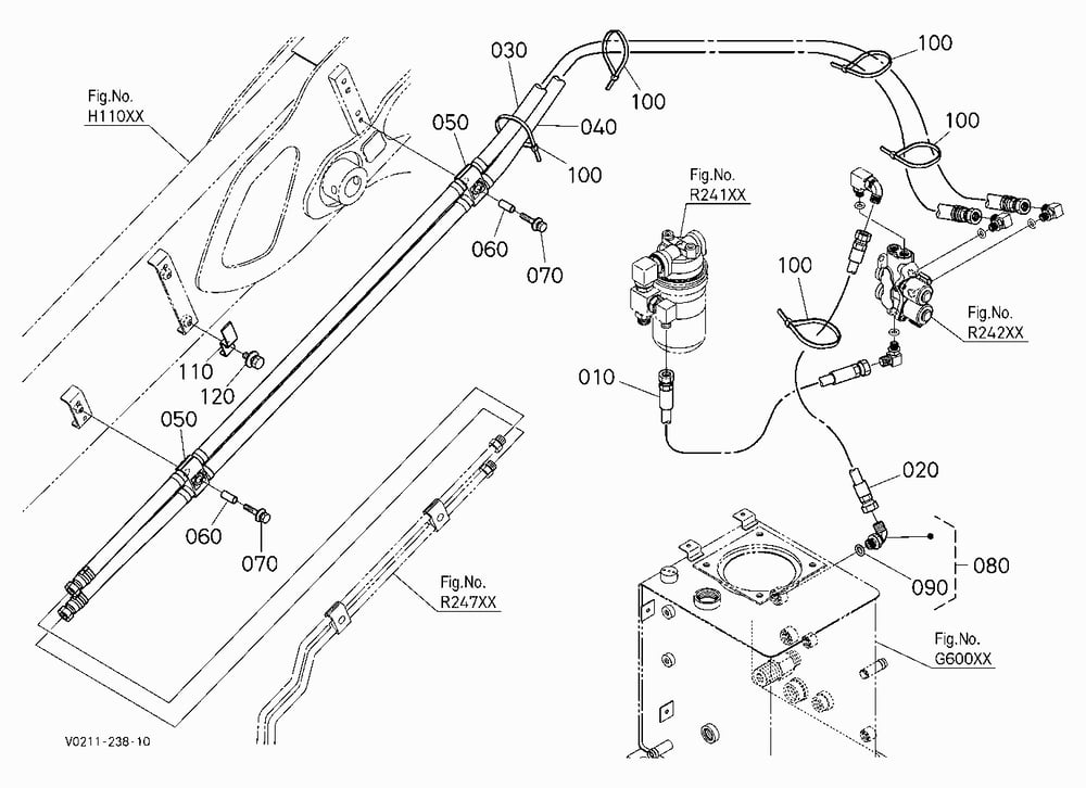 HYDRAULIC QUICK COUPLER (OIL PIPING) (HITCH 2) [OP