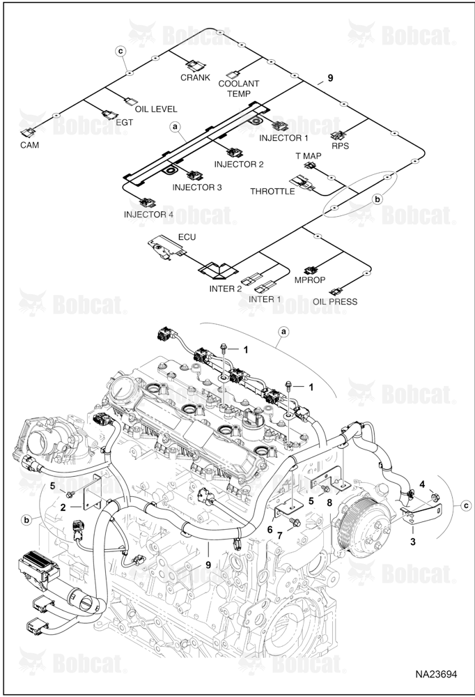Engine Electrical Circuitry (Engine Harness)