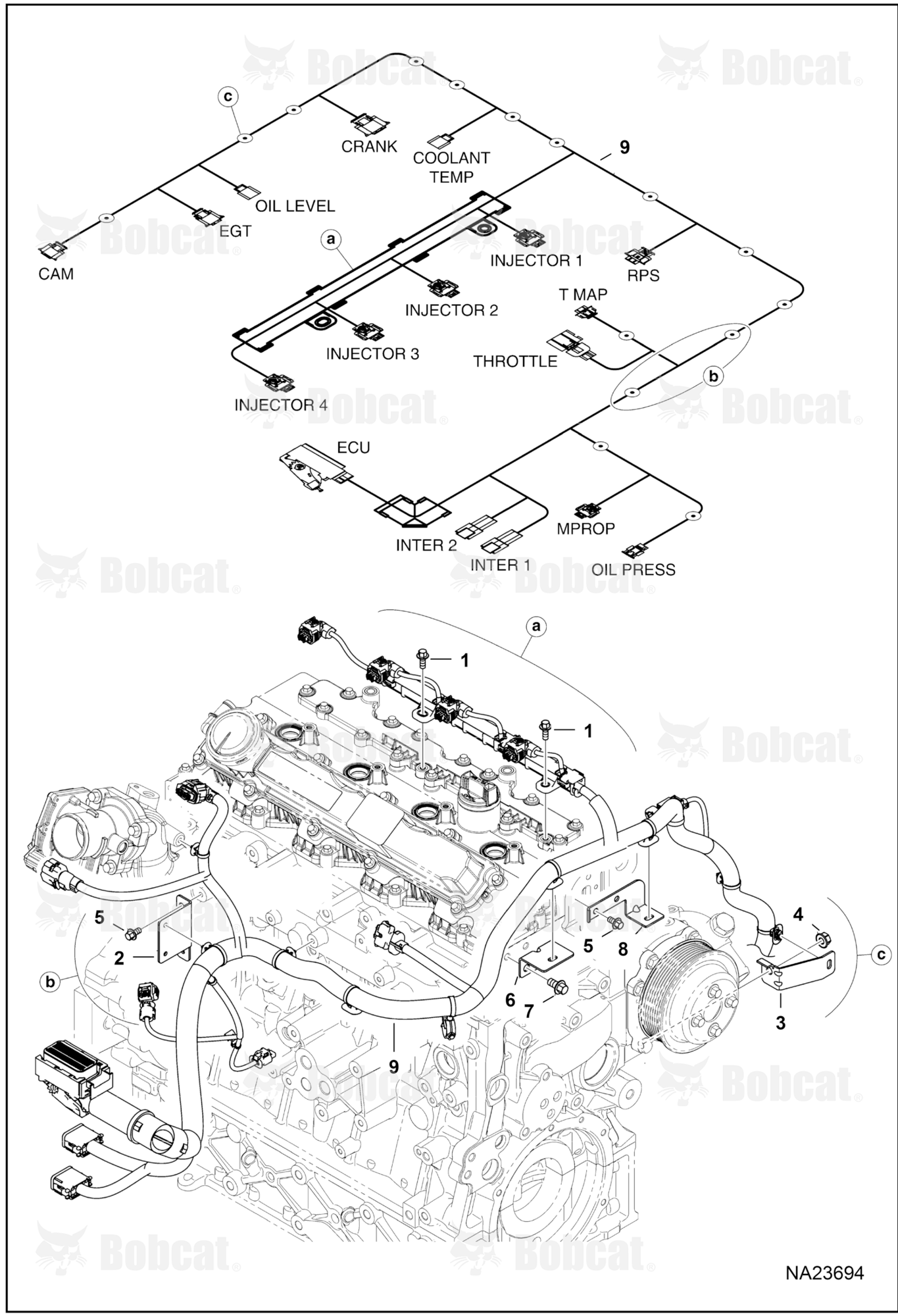 Engine Electrical Circuitry (Engine Harness)